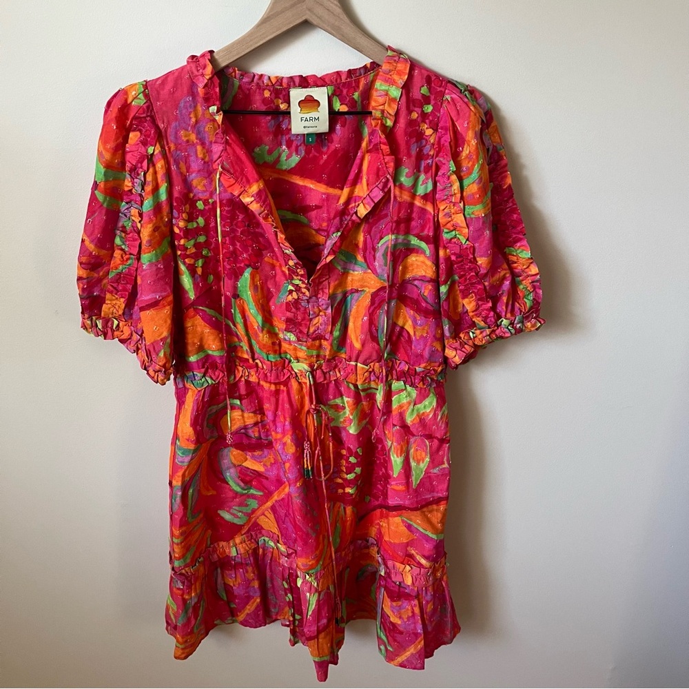 FARM Rio Fruit Brush Mini Dress